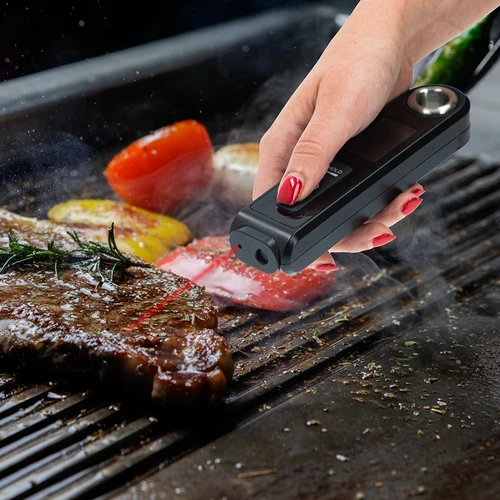 Кухненски инфрачервен термометър, компактен, със сгъваема сонда - 14