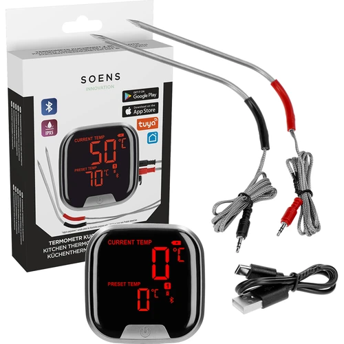 Кухненски термометър с Bluetooth, 2 сонди - 2