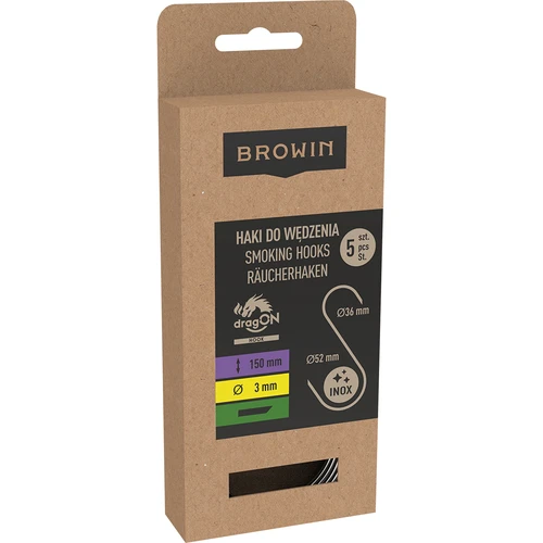 Куки за опушване – S, скосени под 45°, 3 мм x 150 мм, 5 бр. - 3