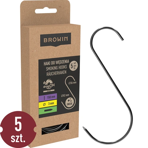 Куки за опушване - S, заострени 3 мм x 150 мм, 5 бр.