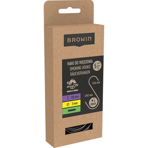 Куки за опушване - S, заточени 3 мм x 150 мм 5 бр. - 3