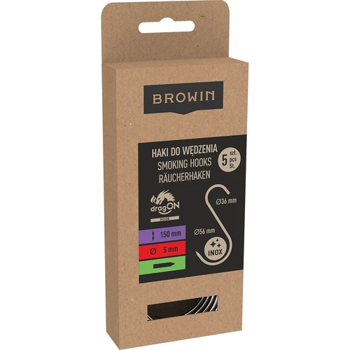 Куки за опушване - S, заточени, 5 мм x 150 мм, 5 бр. - 3