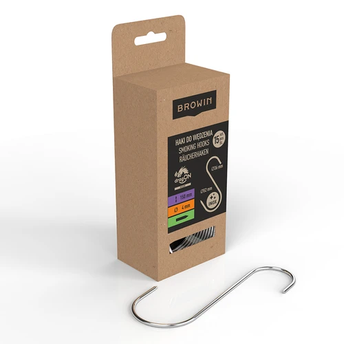 Куки за опушване - тип S, заострени, 4 мм × 150 мм, 15 бр. - 2