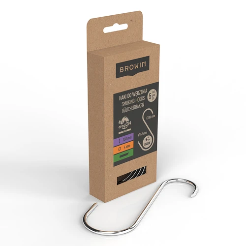 Куки за пушене – S, скосени под 45° краища, 4 мм x 150 мм, 5 бр. - 2