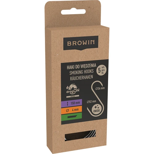 Куки за пушене – S, скосени под 45° краища, 4 мм x 150 мм, 5 бр. - 3