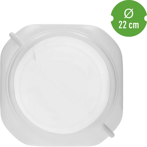 Квадратна бъчва 30 л, бяла, с дръжки, Sterk - 5