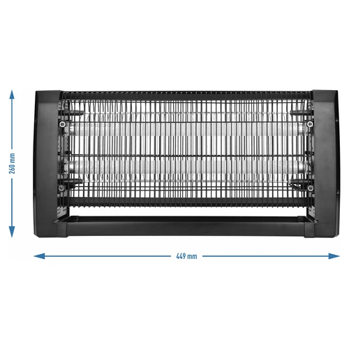 Лампа против насекоми UVA 20 W, черна - 4