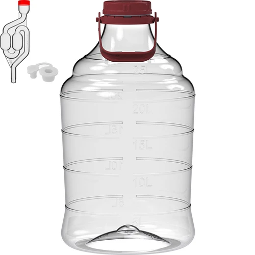 Лека, нечуплива дамаджана за вино с дръжка, 25 л - 2