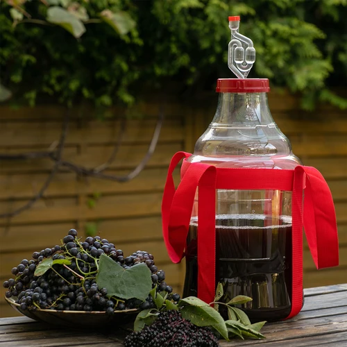 Лека, нечуплива дамаджана за вино с презрамки, 15 л - 8