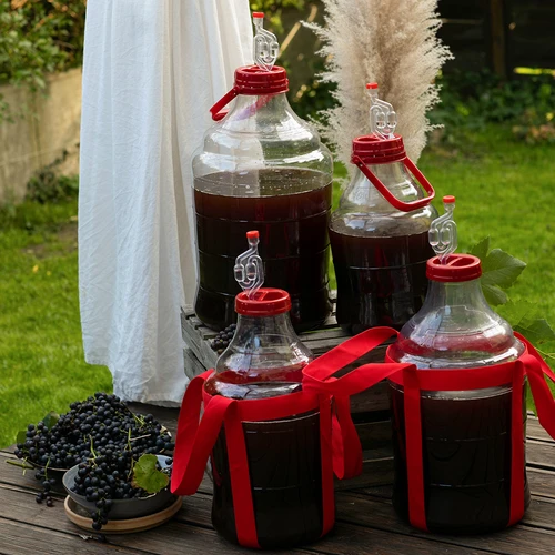 Лека, нечуплива дамаджана за вино с презрамки, 15 л - 13