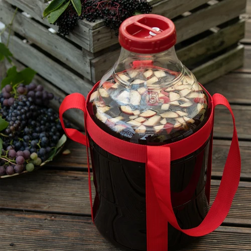 Лека, нечуплива дамаджана за вино с презрамки, 15 л - 9