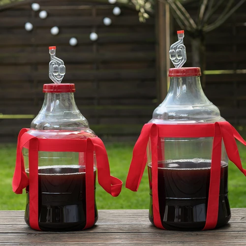 Лека, нечуплива дамаджана за вино с ремъци за пренасяне, 25 л - 9