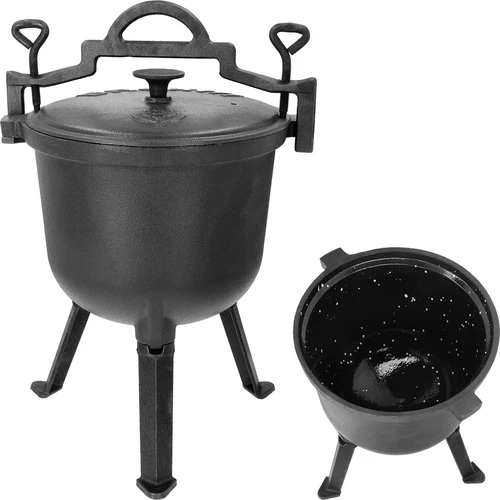 Ловджийско чугунено котле с емайлирана вътрешност, 8 л