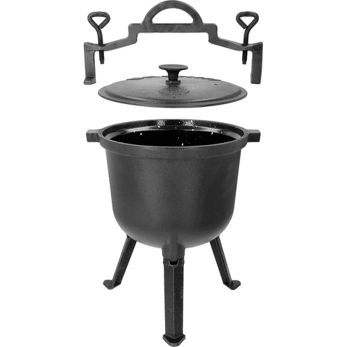 Ловджийско чугунено котле с емайлирана вътрешност, 8 л - 2