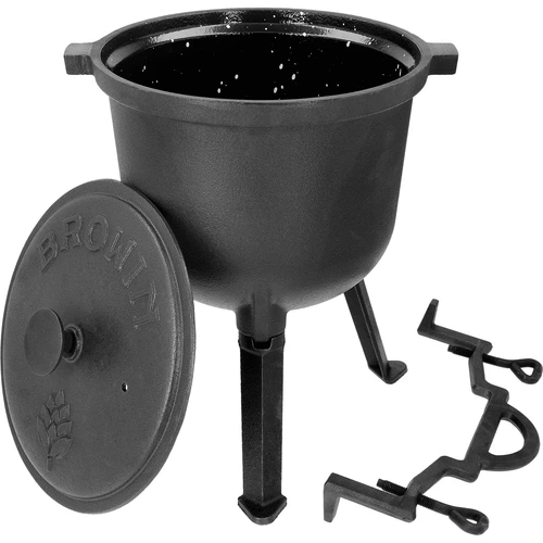 Ловджийско чугунено котле с емайлирана вътрешност, 8 л - 3