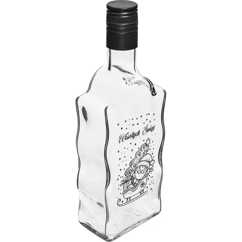 Бутилка Klasztorna 500 ml с винтова капачка, принт „Дядо Коледа“, 1 бр.