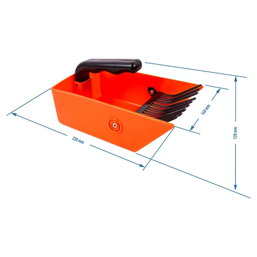 Машинка за събиране на дребни плодове, метални зъбци - 4