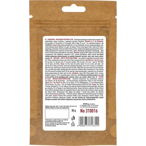 Месо в буркан - смес от билки и подправки, 30 g - 2