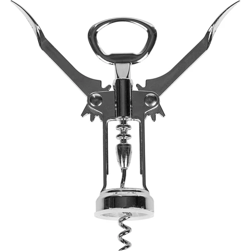 Метален тирбушон - традиционен - сребрист - 2