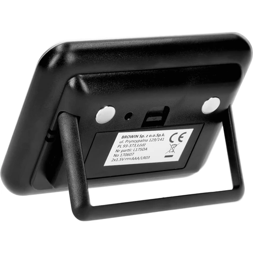 Метеорологична станция – електронна, безжична, черна - 3