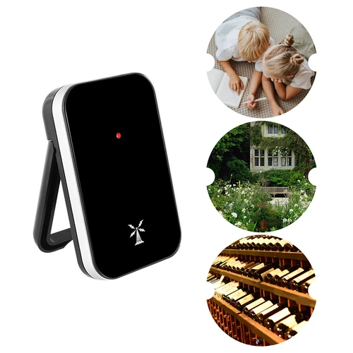 Метеорологична станция RCC, DCF – електронна, безжична, с осветен датчик, черна - 16