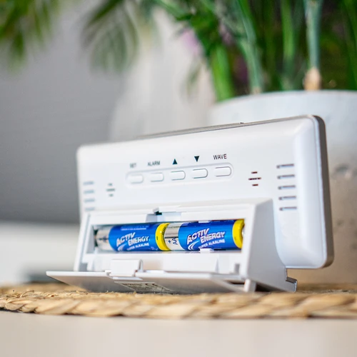 Метеорологична станция RCC, DCF – електронна, безжична, с подсветка на сензора, бяла - 13