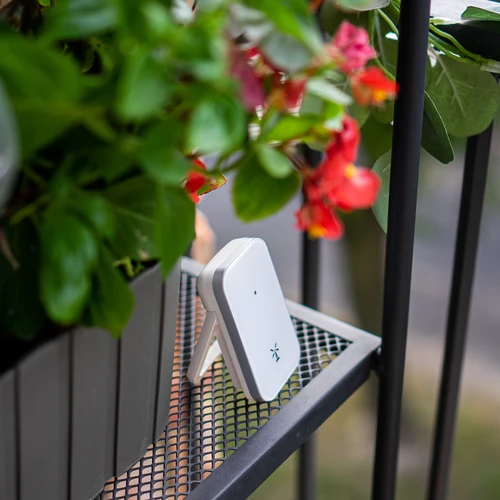 Метеорологична станция RCC, DCF – електронна, безжична, с подсветка на сензора, бяла - 15