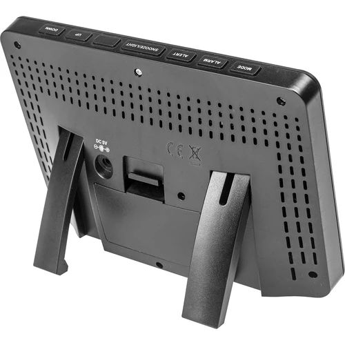 Метеорологична станция RCC, DCF – електронна, с подсветка, безжична, датчик, черна - 6