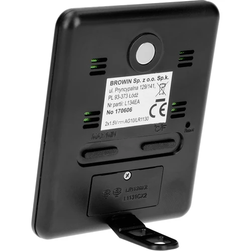 Метеостанция – електронна, безжична, черна - 3