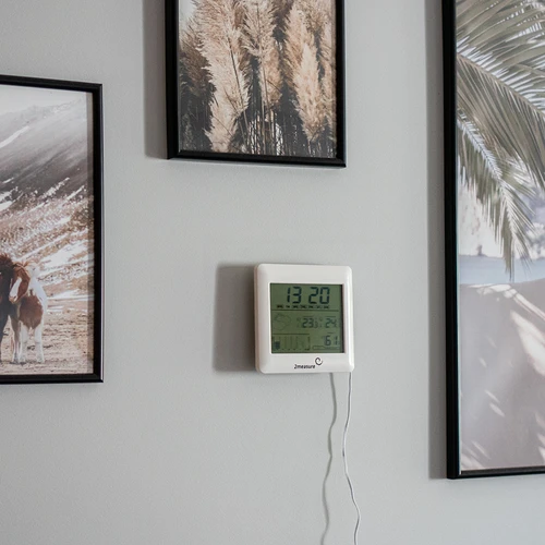 Метеостанция – електронна, с подсветен дисплей, със сонда, бяла - 10