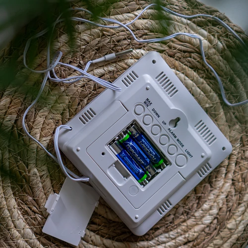 Метеостанция – електронна, с подсветен дисплей, със сонда, бяла - 12