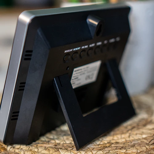 Метеостанция RCC – електронна, с осветен дисплей, безжична, сензор, черна - 15