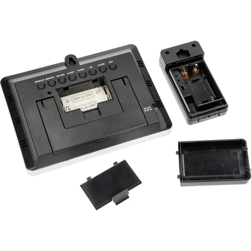 Метеостанция RCC – електронна, с осветен дисплей, безжична, сензор, черна - 8