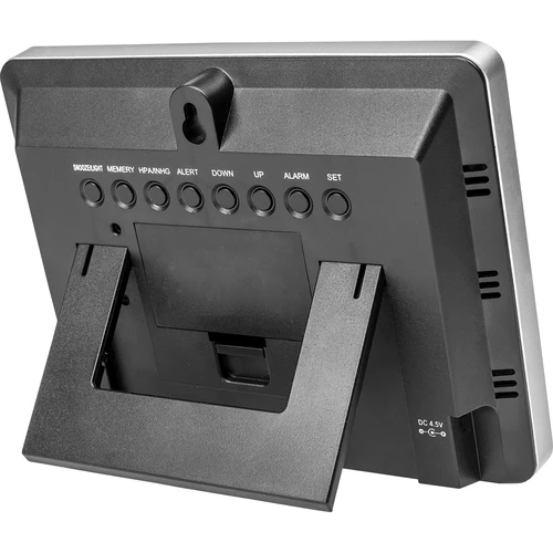 Метеостанция RCC – електронна, с осветен дисплей, безжична, сензор, черна - 3