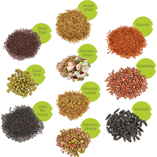 Многоетажен уред за покълване Niezłe Ziółko + 10 опаковки семена - 3