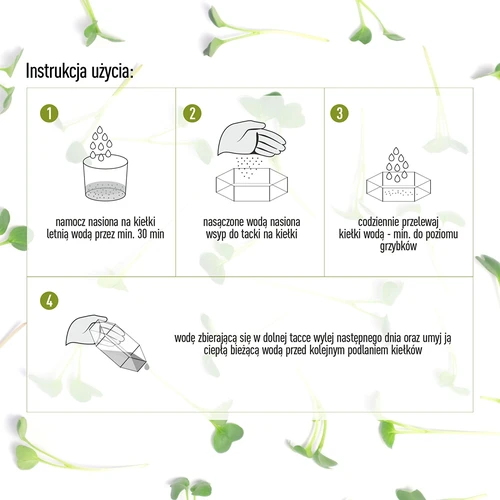 Многостепенен уред за покълване Niezłe Ziółko със семена от репичка - 10