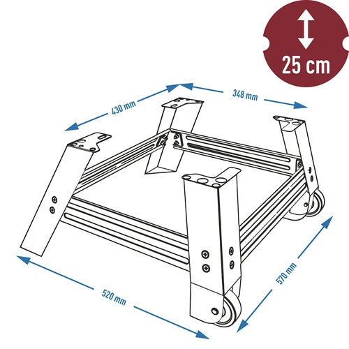 Мобилна основа за опушвалня dragON 330275 - 6