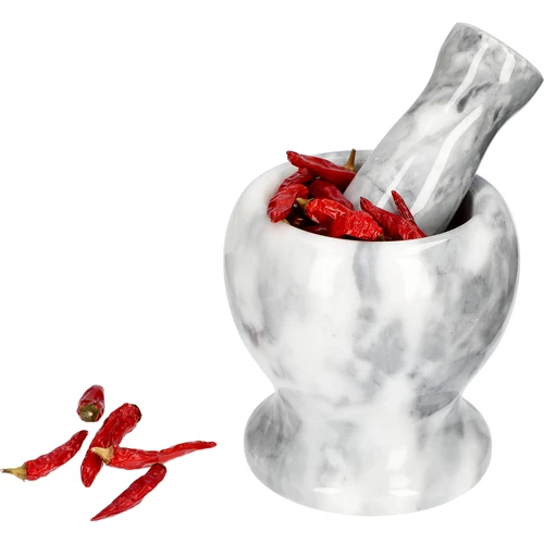 Мраморно кухненско хаванче, сиво, Ø 10,5 см - 8