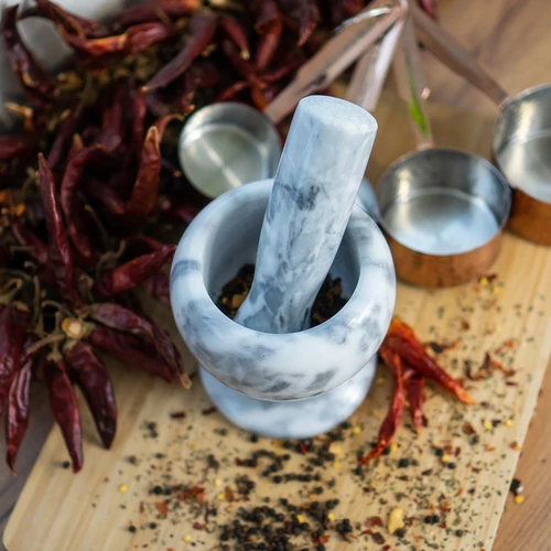 Мраморно кухненско хаванче, сиво, Ø 10,5 см - 11