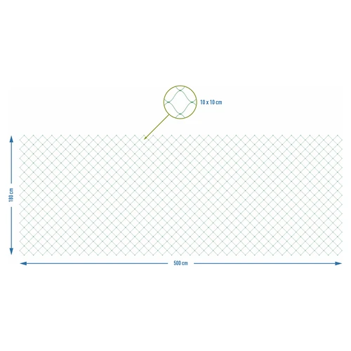 Мрежа за катерливи растения, 1,8 x 5 м - 3