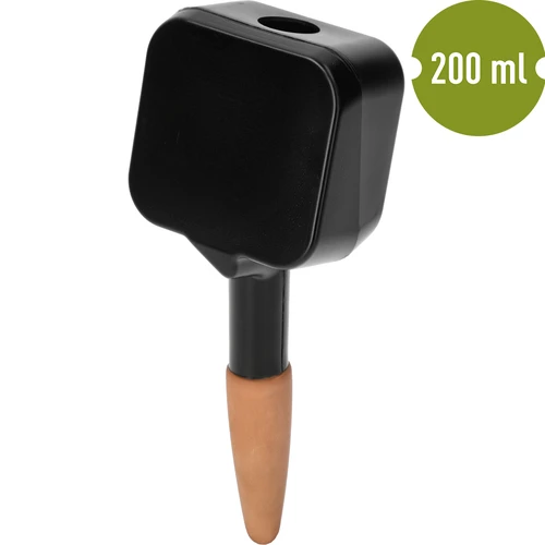 Напоител за растения – черна табелка с керамично краче, 200 ml - 2