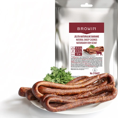 Натурални овчи черва, калибър 18/20 mm, 91 m - 2