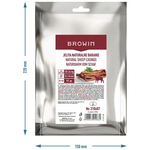 Натурални овчи черва, калибър 18/20 mm, 91 m - 4