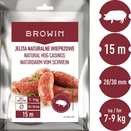 Натурални свински черва - калибър 28/30 мм, 15 м - 3