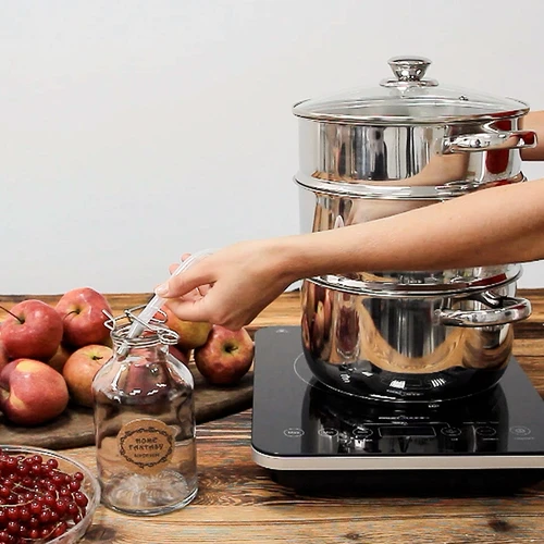 Неръждаема соковарка с пароварка 5 л - 14