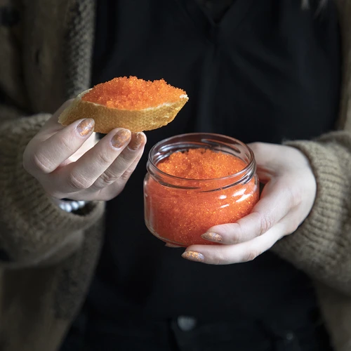 Нисък буркан 200 мл - с черна капачка fi 82/6, 6 бр. - 6