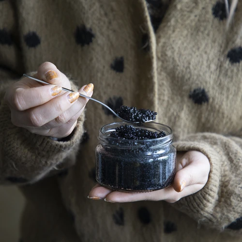 Нисък буркан 200 мл - със златна капачка фи 82/6, 6 бр. - 7