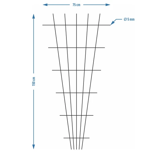 Опора за растения - решетка (150 см x 75 см) 2 броя - 7