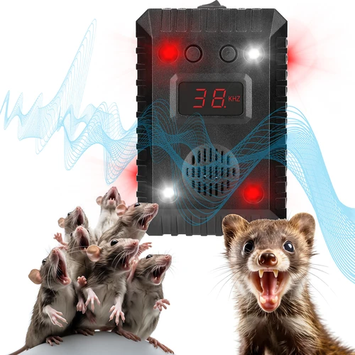Отблъсквач за куници и гризачи за автомобили и помещения (ултразвук +LED) - 16