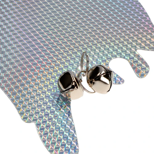 Отразяващо висящо плашило за птици - сова със звънчета - 2